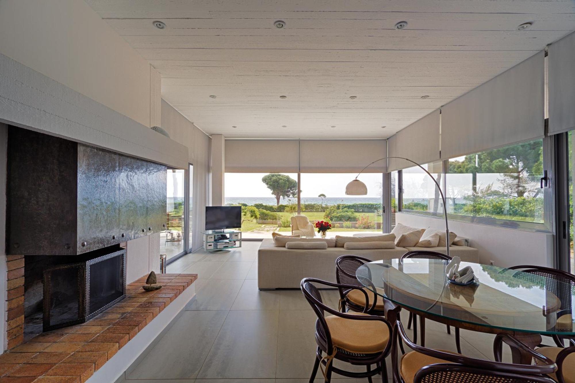 Beachfront Villa Hoopoe Schinias, Marathon Экстерьер фото
